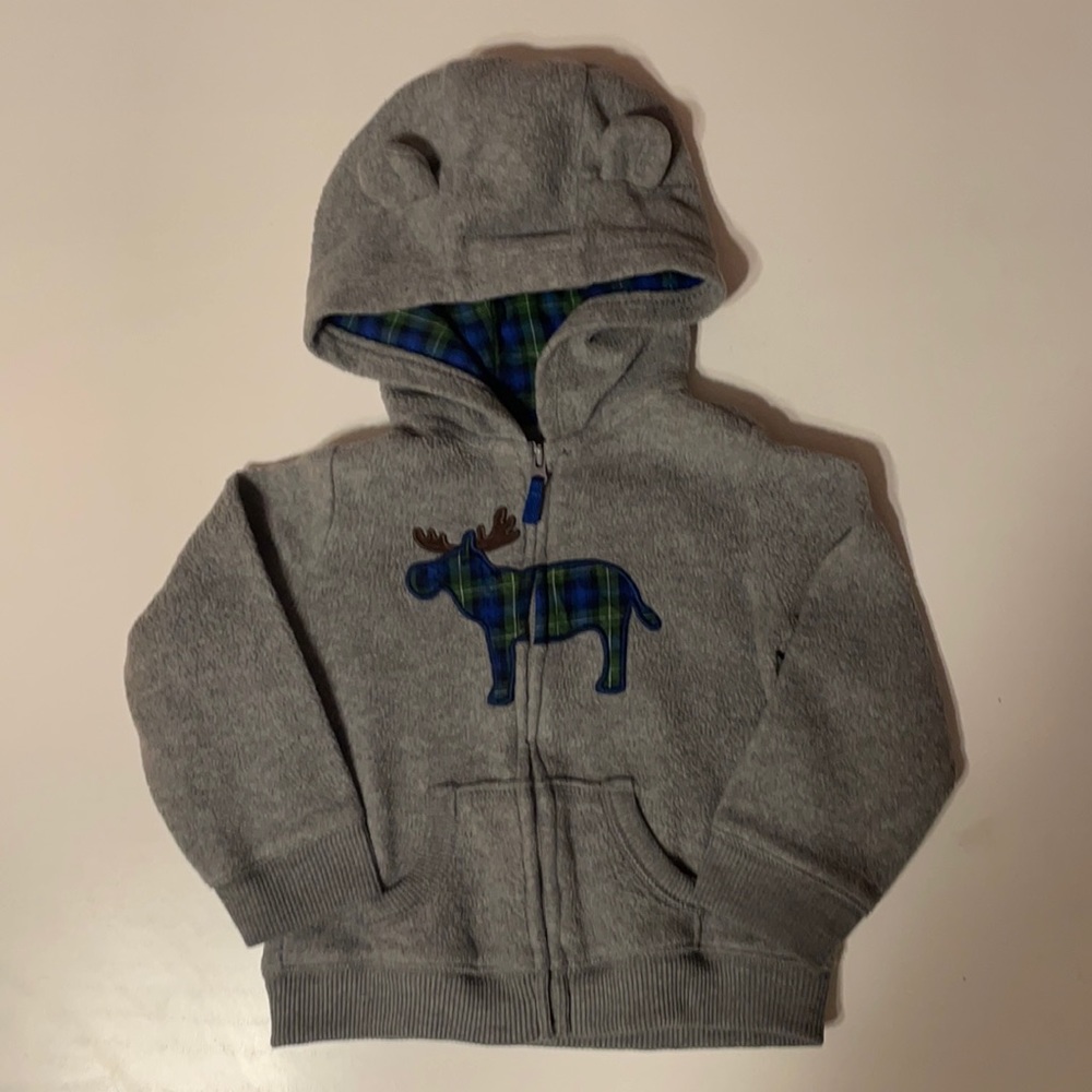 Zipper hoodie 24 month excellent no stains